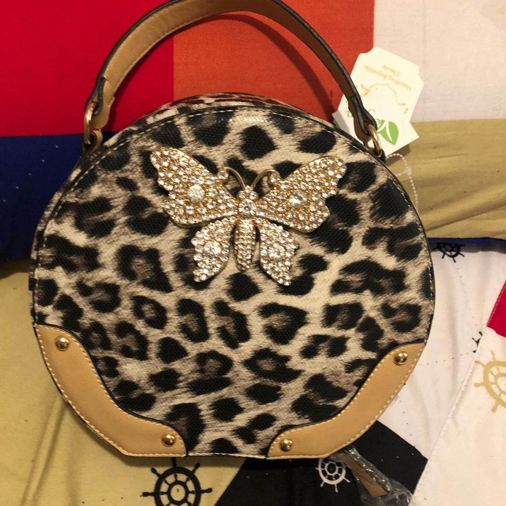 Vegan animal skin purse